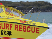 The boats of the surf lifesavers