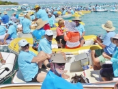 200 Boats to Party at Shag Islet