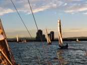 Social Sailing at Twilight