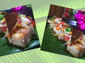 Thai Smoked Fish Salad and Fish Skin Crackling