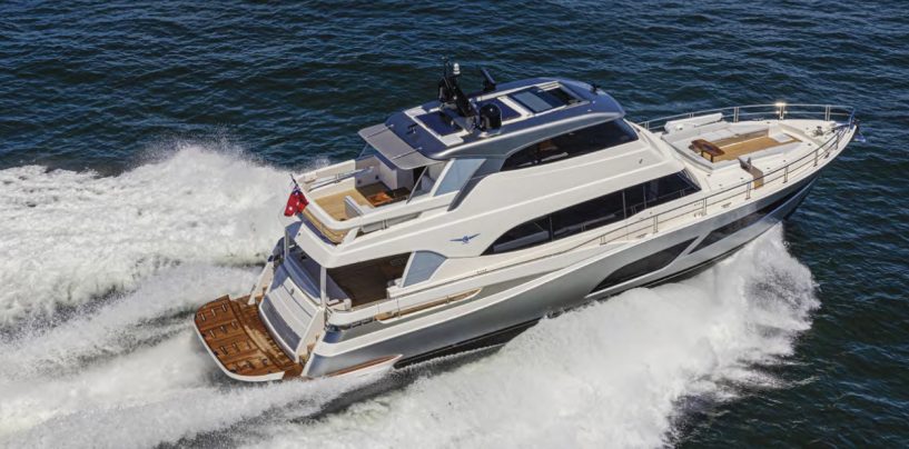 RIVIERA FLAGSHIP 78 MOTOR YACHT PREMIERE at SANCTUARY COVE BOAT SHOW