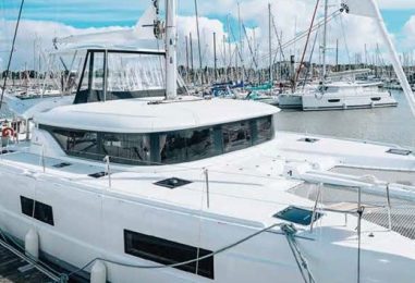 FURLING BOOM SYSTEM – First Ever Production By Lagoon Catamarans